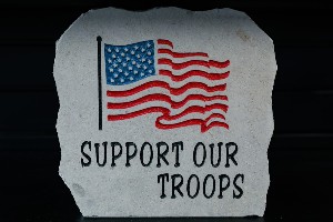 Support Our Troops 12" X 12"